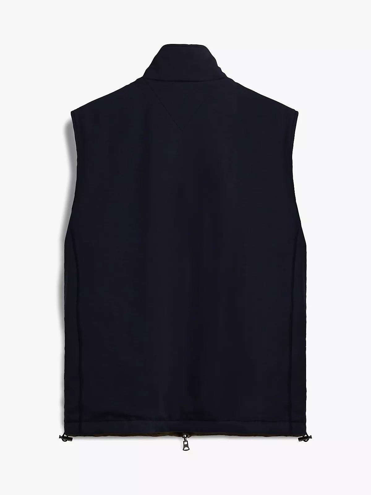 Tommy Hilfiger Tommy Hilfiger Erkek Regular Fit Dik Yaka Fermuarlı Logo Etiketli Haki Yelek MW0MW41882-RBN