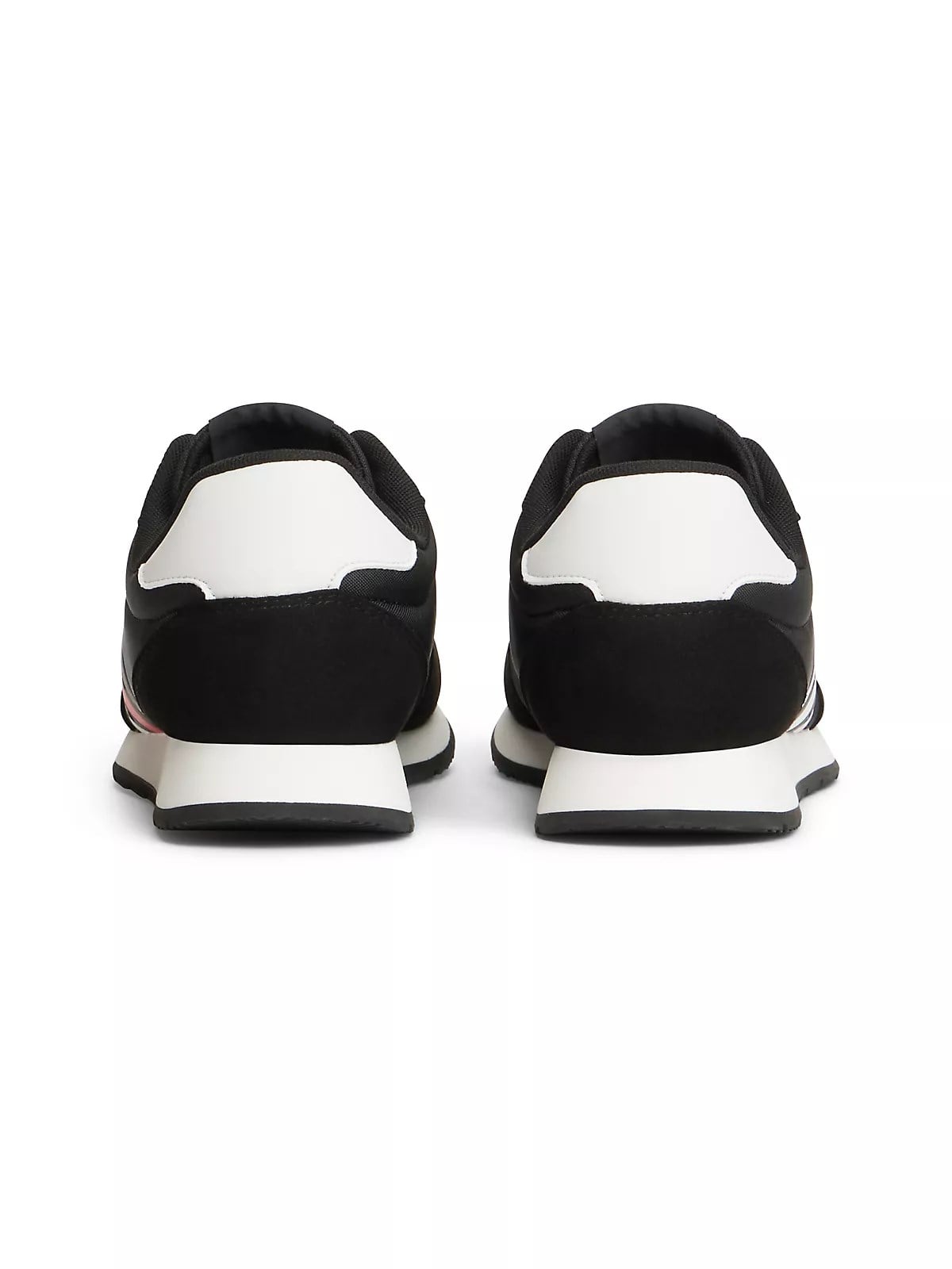 Tommy Hilfiger Tommy Hilfiger Erkek Süet Detaylı Bayrak Logo Desenli Siyah Sneaker EM0EM01709-BDS