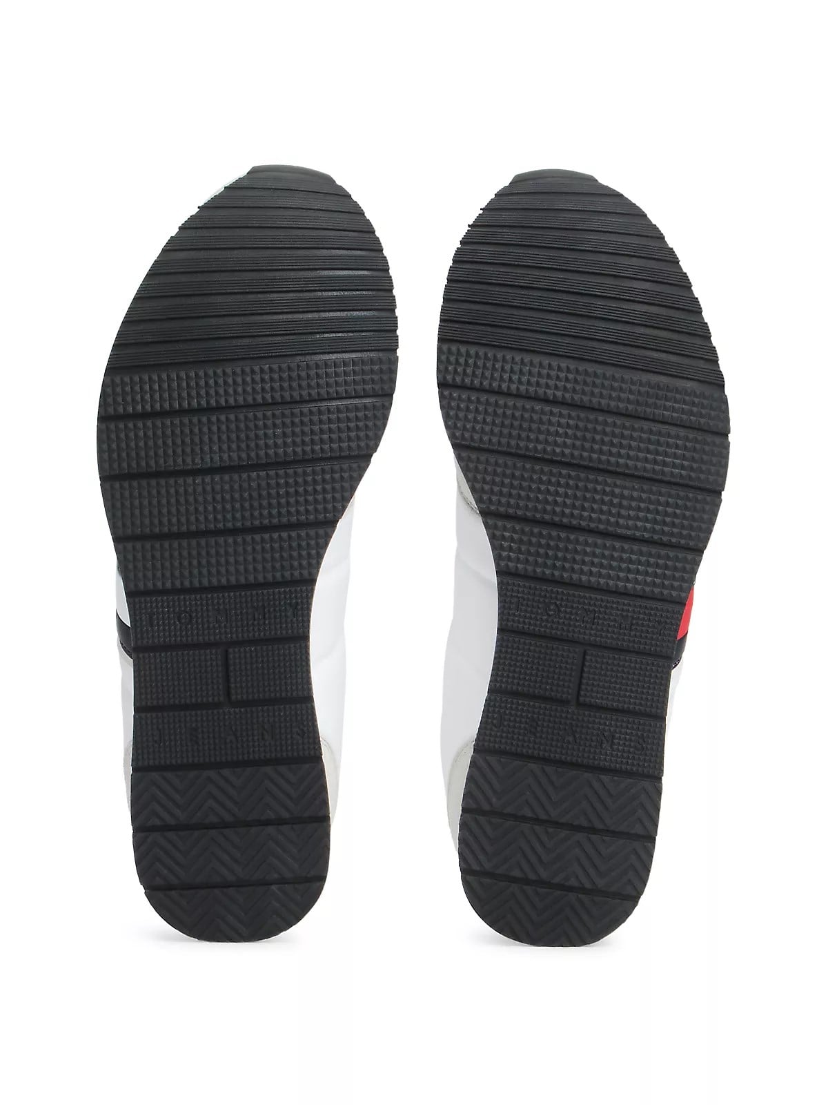 Tommy Hilfiger Tommy Hilfiger Erkek Süet Detaylı Bayrak Logo Desenli Beyaz Sneaker EM0EM01709-YBL