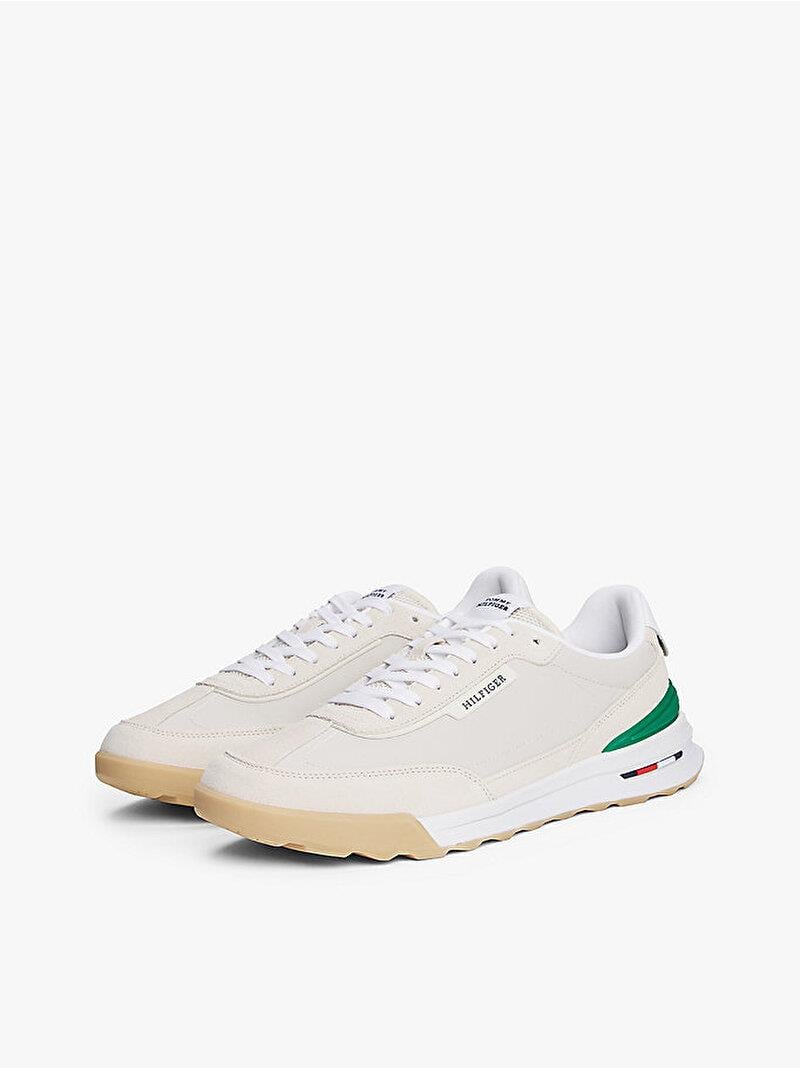 TOMMY HILFIGER Tommy Hilfiger Erkek Süet Detaylı Rahat Tabanlı Retro Görünümlü Bej Sneaker FM0FM05425-AF3