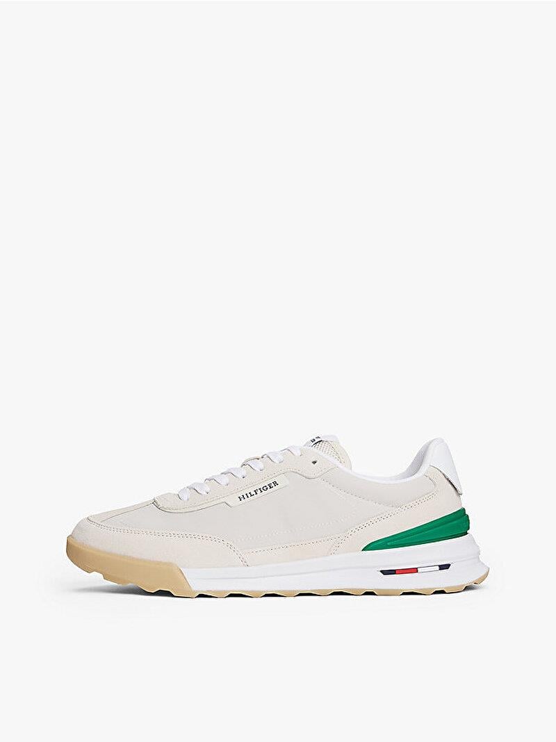 TOMMY HILFIGER Tommy Hilfiger Erkek Süet Detaylı Rahat Tabanlı Retro Görünümlü Bej Sneaker FM0FM05425-AF3