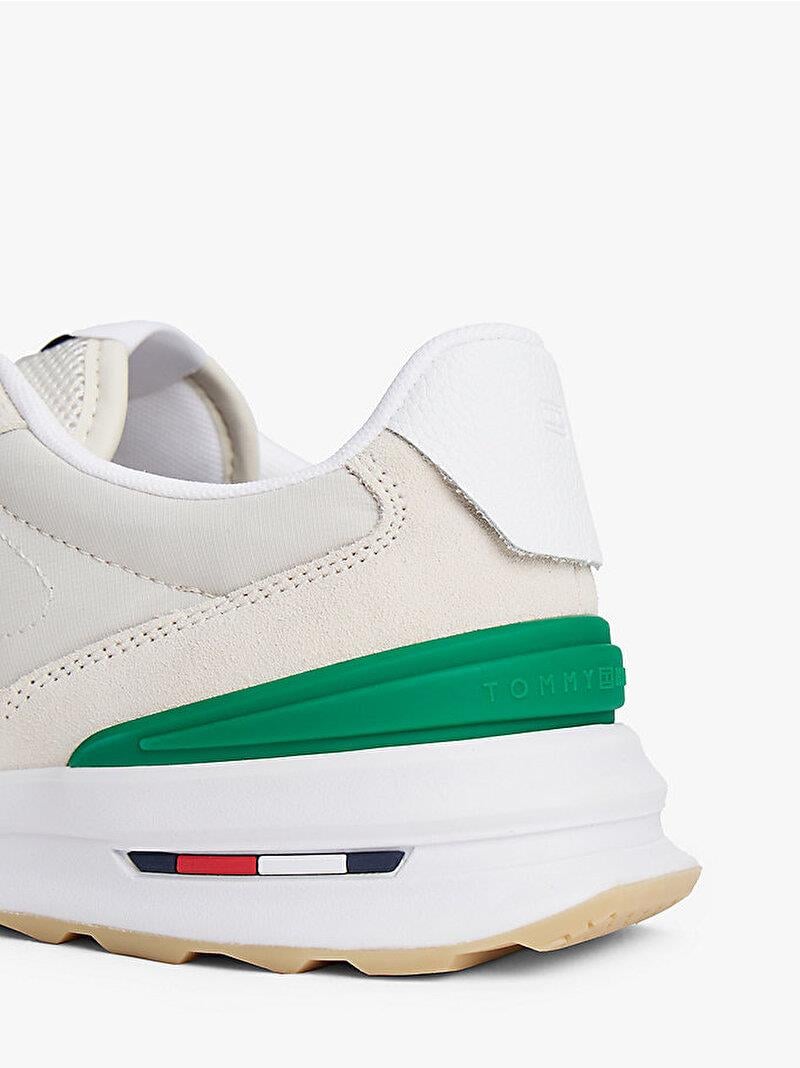 TOMMY HILFIGER Tommy Hilfiger Erkek Süet Detaylı Rahat Tabanlı Retro Görünümlü Bej Sneaker FM0FM05425-AF3