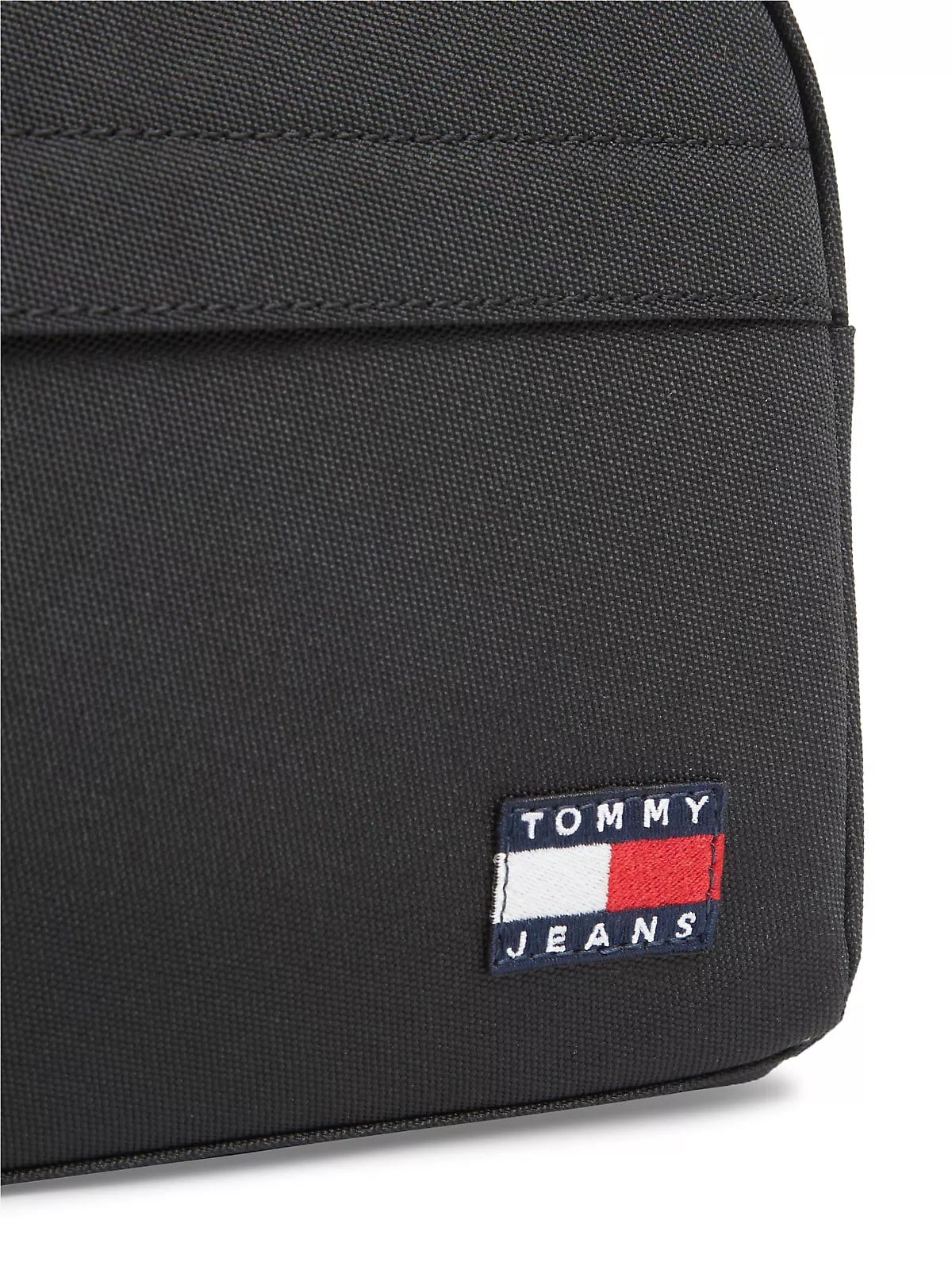 Tommy Hilfiger Tommy Hilfiger Erkek TH Bayrak Logolu Fermuarlı Ön Cepli Fileli İç Cepli Siyah El Çantası AM0AM14474-BDS
