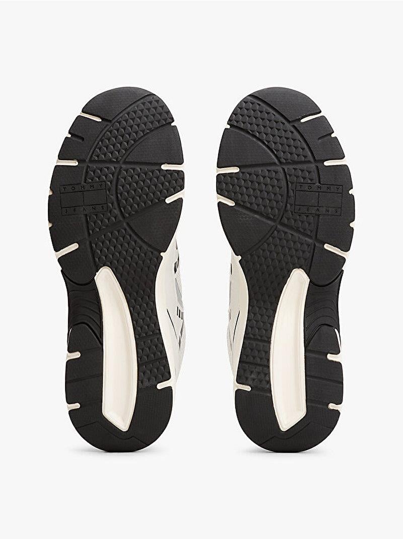 TOMMY HILFIGER Tommy Hilfiger Erkek Yüksek Rahat Taban Nefes Alabilen File Detaylı Siyah Sneaker EM0EM01594-BDS