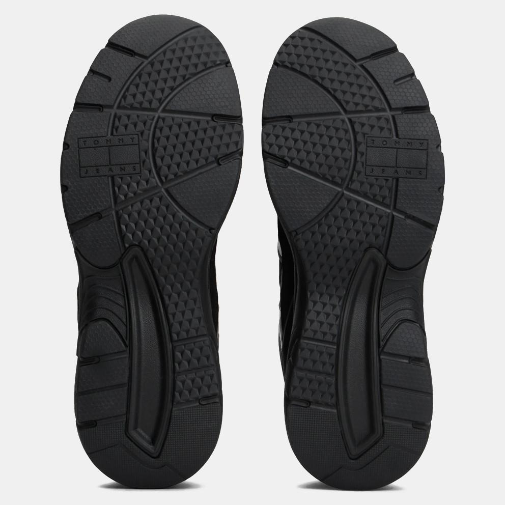 Tommy Hilfiger Tommy Hilfiger Erkek Yüksek Rahat Taban Nefes Alabilen File Detaylı Siyah Sneaker EM0EM01622-BDS