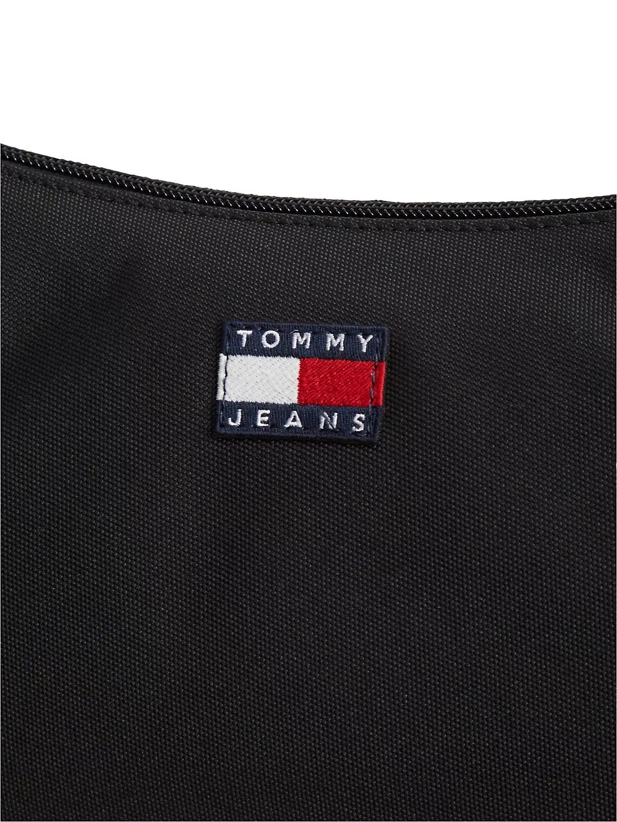 Tommy Hilfiger Tommy Hilfiger Kadın Ayarlanabilir Askılı İkonik Bayrak Logo Etiketli Fermuarlı İç Cepli Siyah Çanta AW0AW18768-BDS