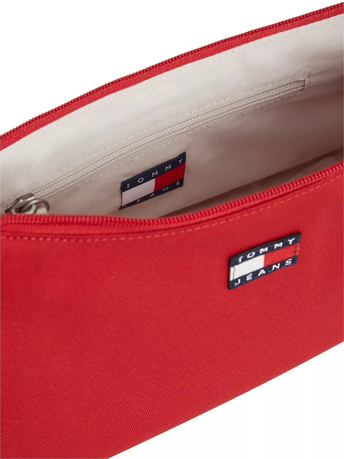 Tommy Hilfiger Tommy Hilfiger Kadın Ayarlanabilir Askılı İkonik Bayrak Logo Etiketli Fermuarlı İç Cepli Kırmızı Çanta AW0AW18768-XMP