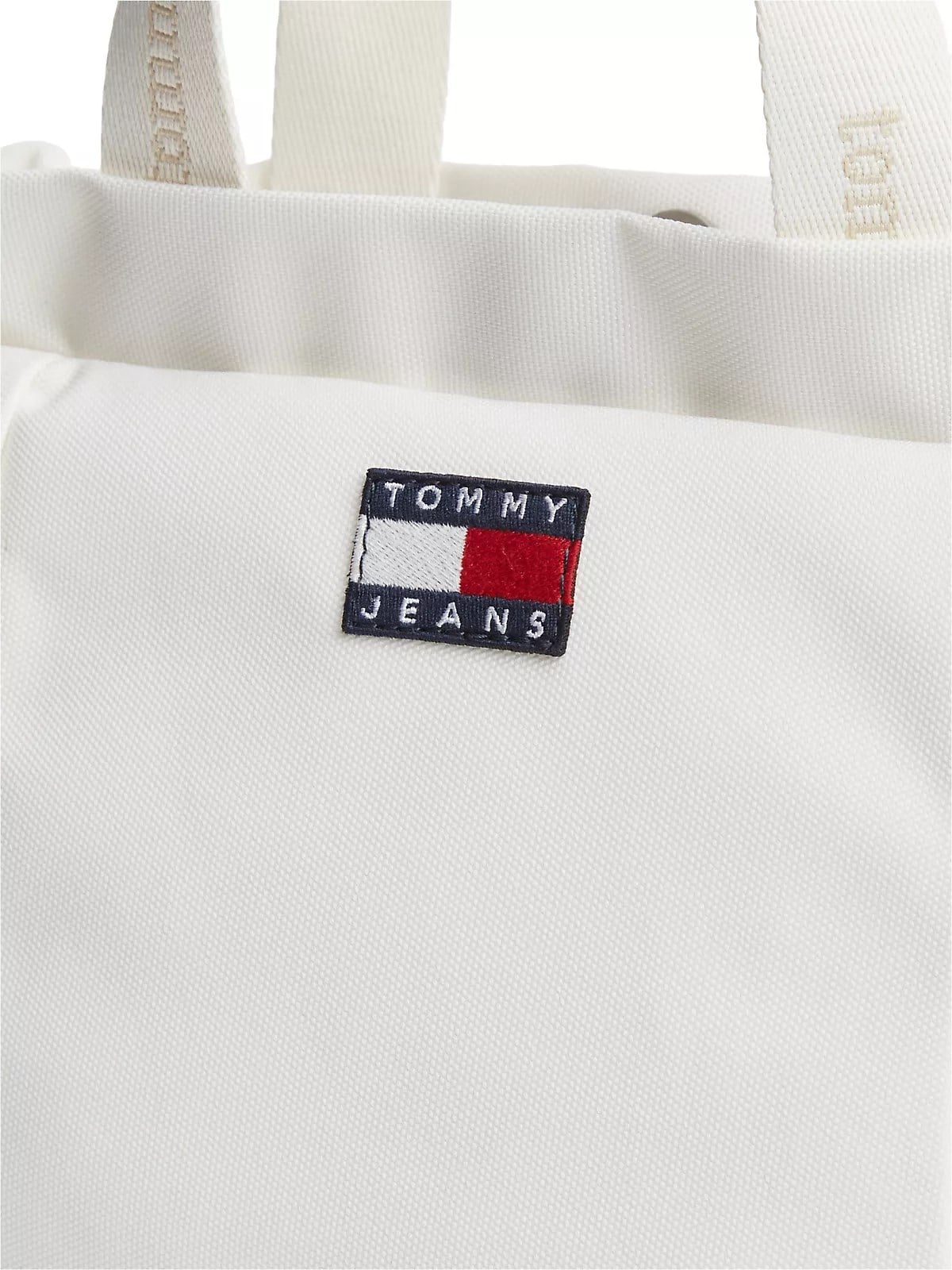 Tommy Hilfiger Tommy Hilfiger Kadın Çıkarılabilir Uzun Askılı Bayrak Logo İmzalı Fermuarlı İç Cepli Beyaz Omuz Çantası AW0AW18770-YBI