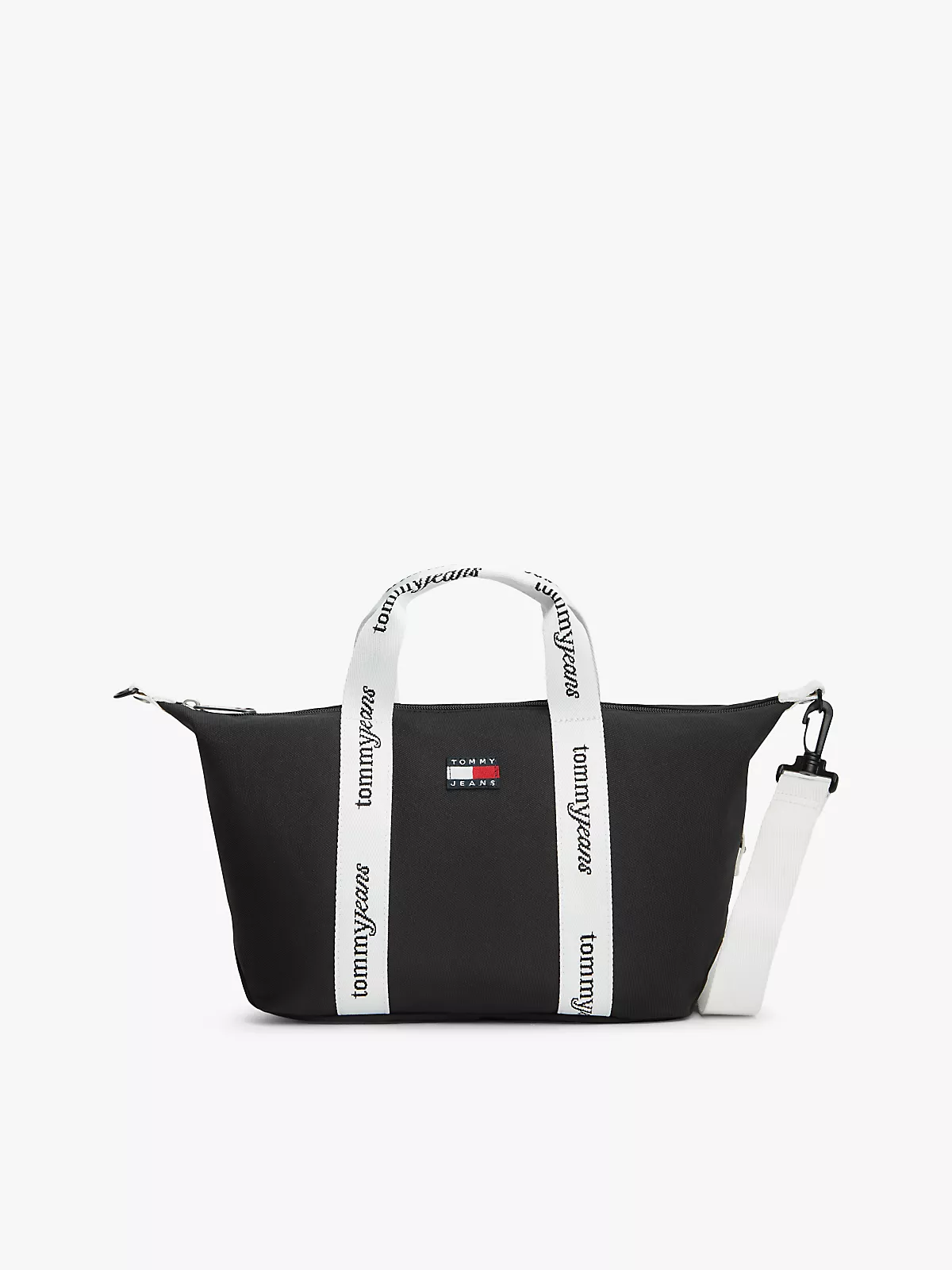 Tommy Hilfiger Tommy Hilfiger Kadın Çıkarılabilir Uzun Askılı Fermuarlı İç Cepli Siyah Omuz Çantası AW0AW18460-BDS