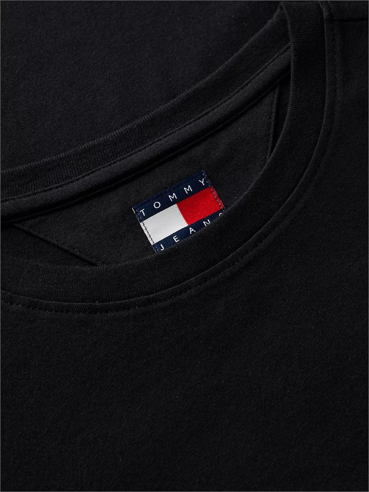 Tommy Hilfiger Tommy Hilfiger Kadın Dar Kesim Logo İmzalı Yuvarlak Yakalı Pamuklu Kısa Kollu Siyah T-Shirt DW0DW20459-BDS