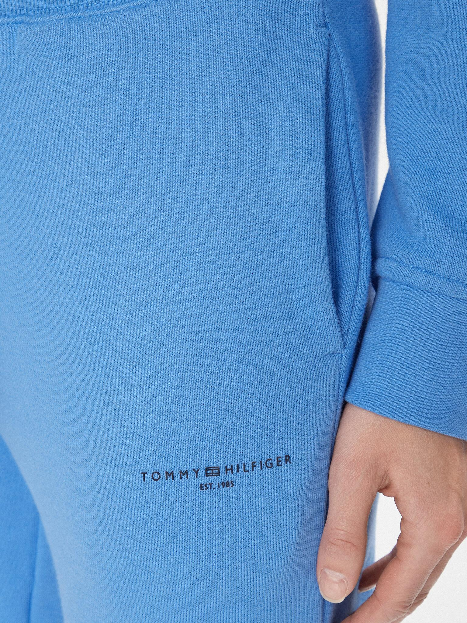 Tommy Hilfiger Tommy Hilfiger Kadın Dokuma Kumaş  Normal Bel  Düz Model Mavi Pantolon WW0WW38690-C30