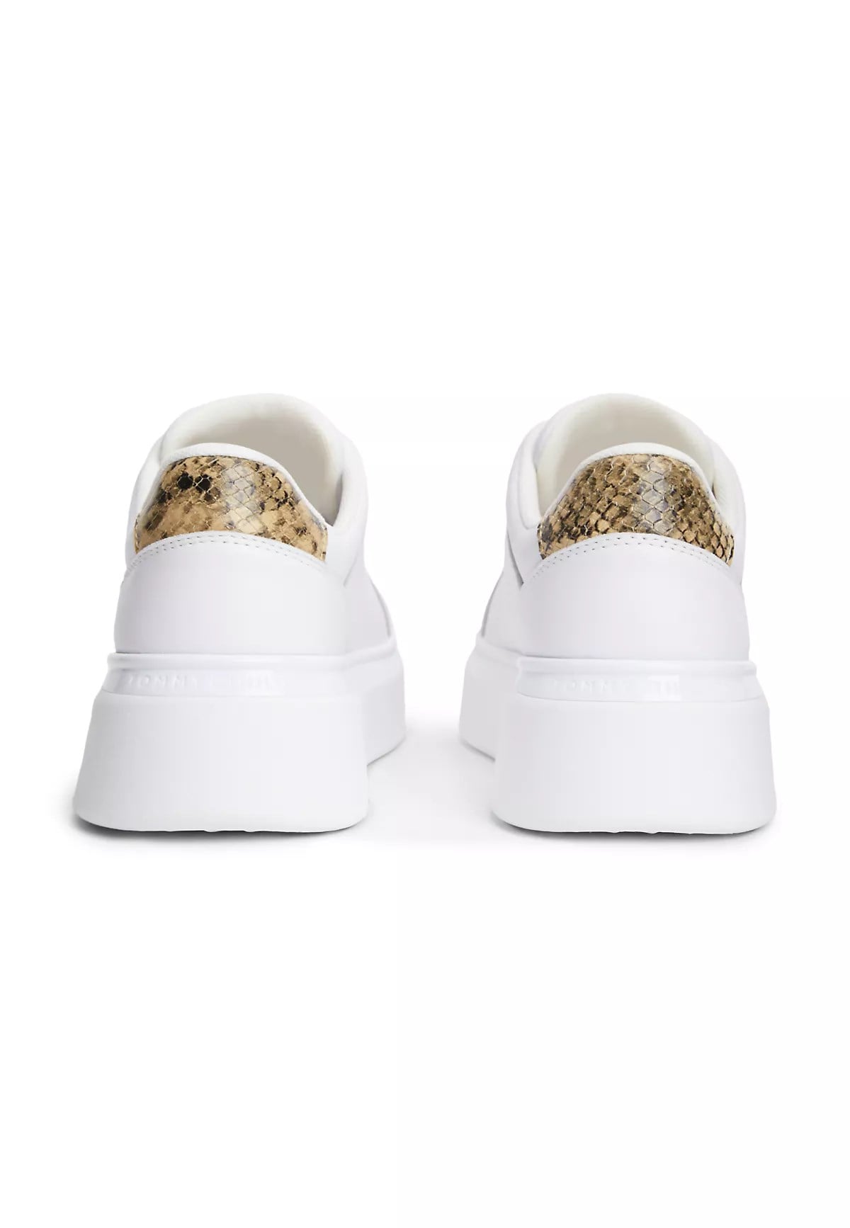 Tommy Hilfiger Tommy Hilfiger Kadın Düşük Bilekli TH Logo Detaylı Hakiki Deri Beyaz Sneaker FW0FW09456-YBS