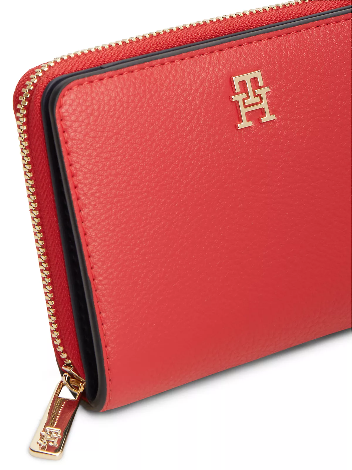 Tommy Hilfiger Tommy Hilfiger Kadın Fermuarlı Kart Bölmeli Kırmızı Cüzdan AW0AW18475-XLG
