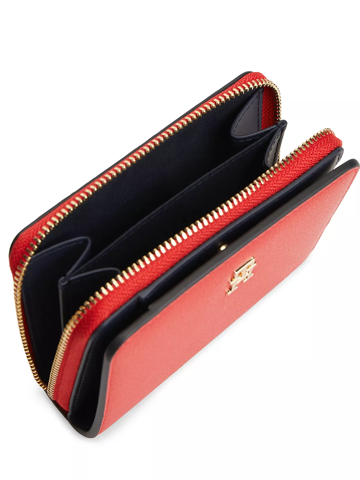 Tommy Hilfiger Tommy Hilfiger Kadın Fermuarlı Kart Bölmeli Kırmızı Cüzdan AW0AW18475-XLG