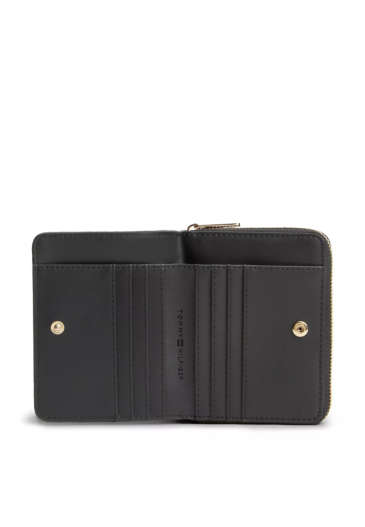 Tommy Hilfiger Tommy Hilfiger Kadın Fermuarlı Kart Bölmeli Siyah Cüzdan AW0AW18475-BDS