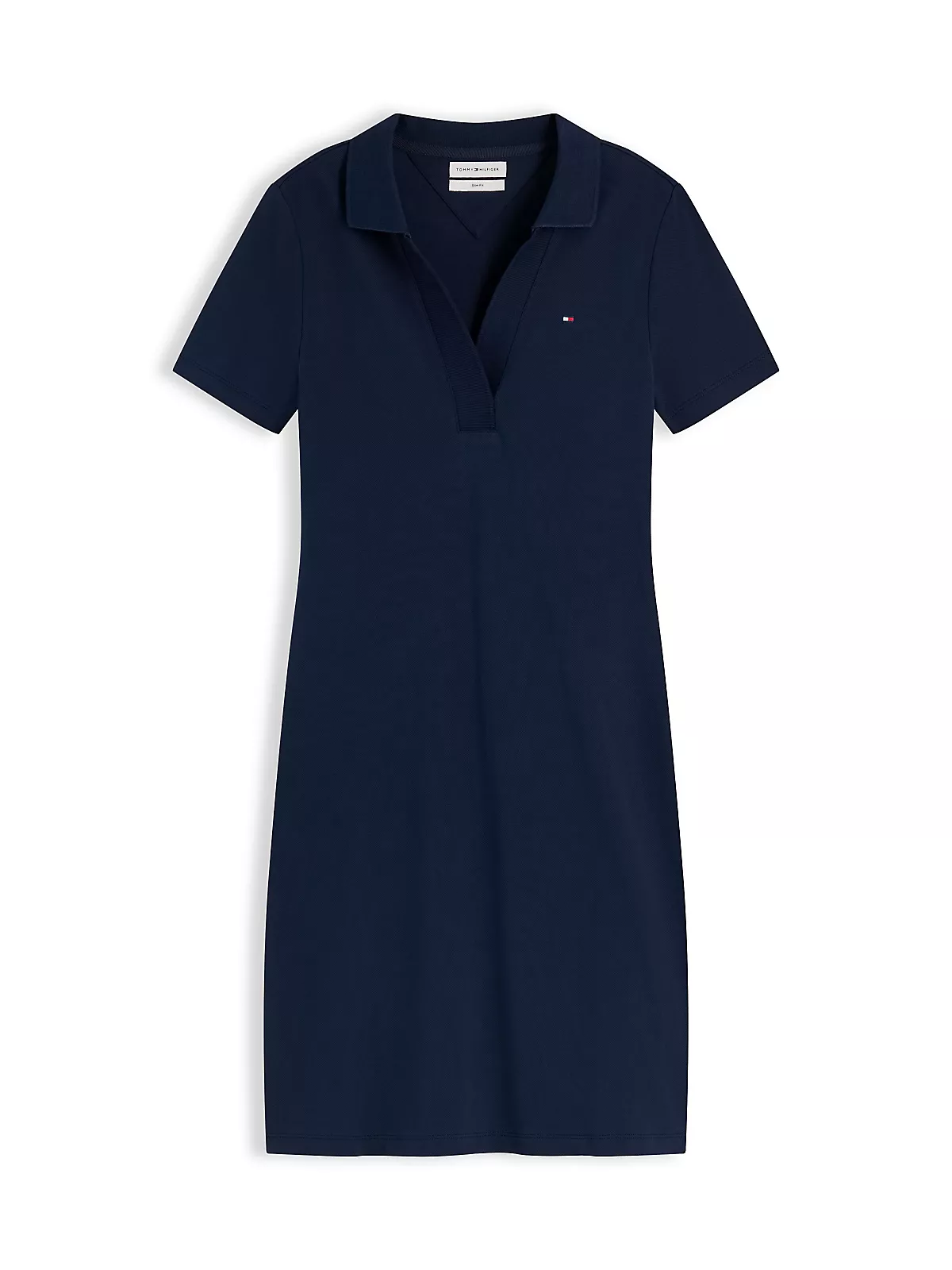 Tommy Hilfiger Tommy Hilfiger Kadın Gömlek Yakalı Bol Kol Detaylı Düğme Kapamalı Lacivert1 Elbise WW0WW42567-C1G