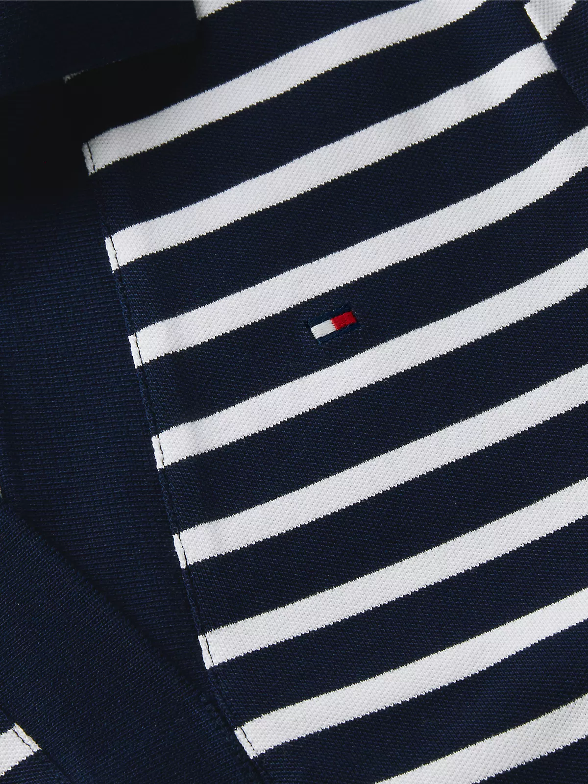 Tommy Hilfiger Tommy Hilfiger Kadın Gömlek Yakalı Bol Kol Detaylı Düğme Kapamalı Lacivert-Beyaz Elbise WW0WW42567-0X4