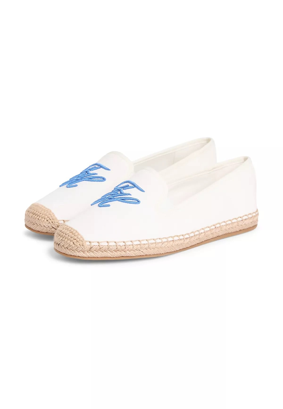 Tommy Hilfiger Tommy Hilfiger Kadın Hafif ve Nefes Alabilir Tasarımlı Logo Nakışlı Beyaz Espadril FW0FW09240-YBL