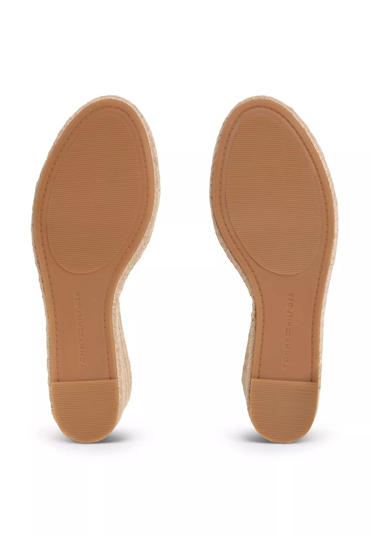 Tommy Hilfiger Tommy Hilfiger Kadın Kenevir Kumaş Çapraz Askılı Dolgu Topuklu Mavi Sandalet FW0FW09332-CZQ
