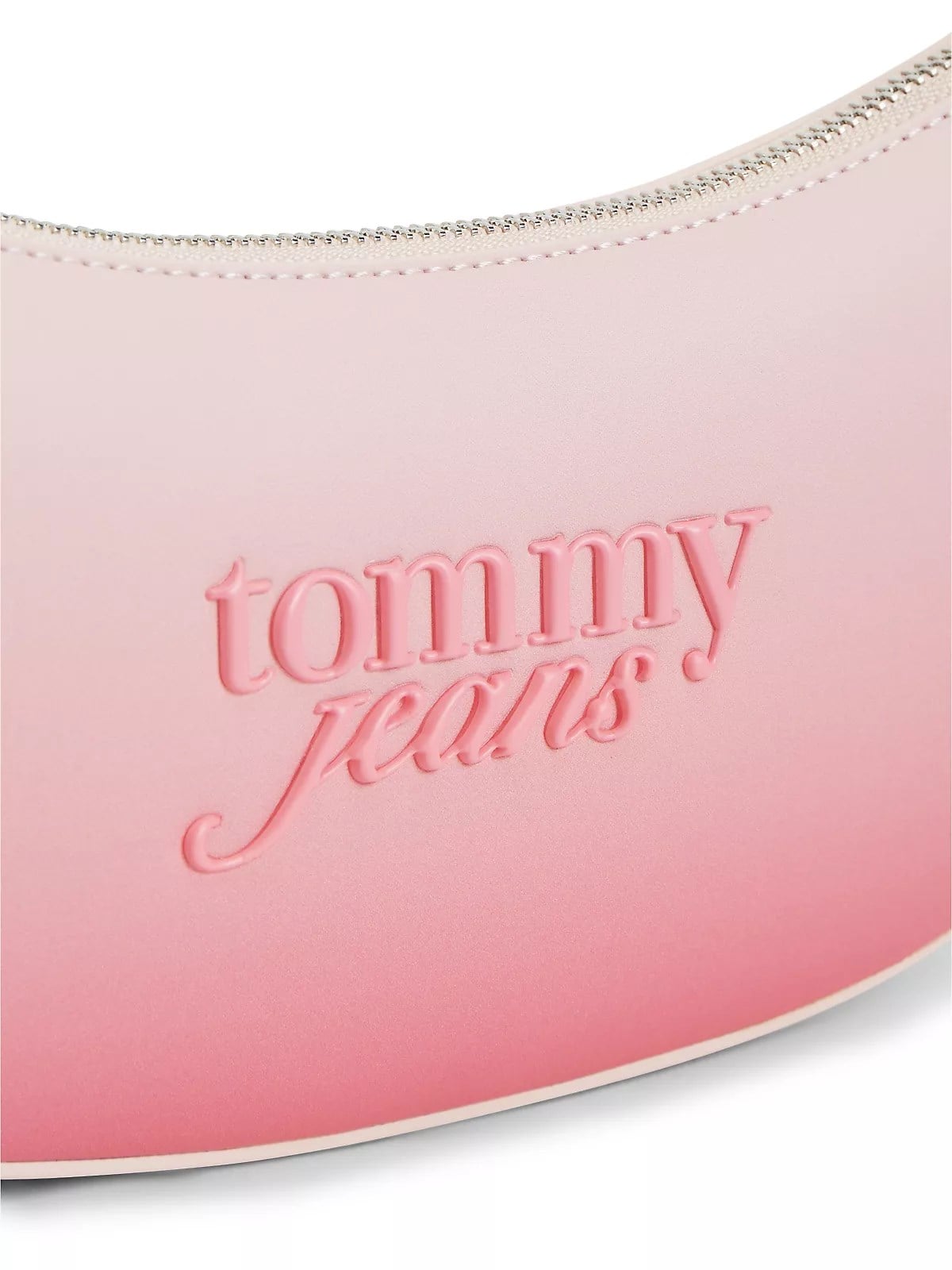 Tommy Hilfiger Tommy Hilfiger Kadın Logo Kabartmalı Fermuarlı Ayalanabilir Uzun Askılı Pembe Omuz Çantası AW0AW18774-TPO