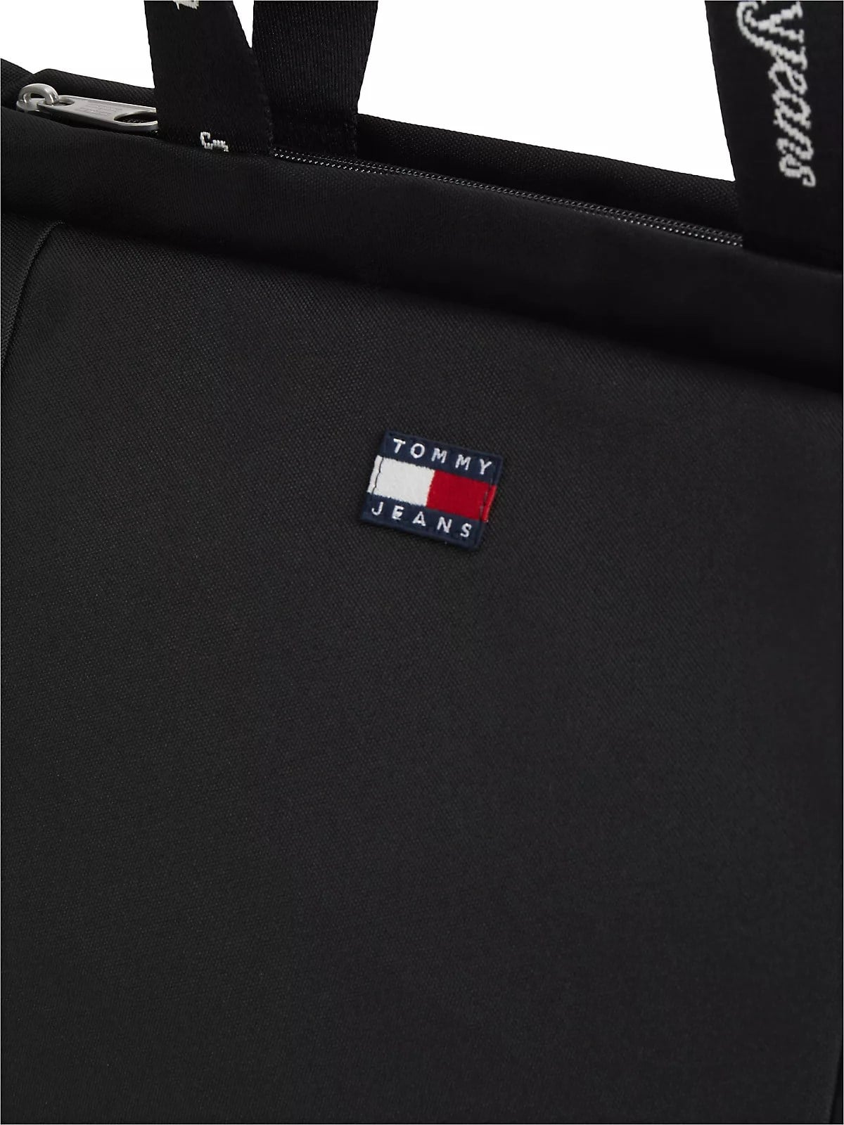 Tommy Hilfiger Tommy Hilfiger Kadın Logo Baskılı Askılı Fermuarlı Bayrak Logo Etiketli Siyah Omuz Çantası AW0AW18771-BDS