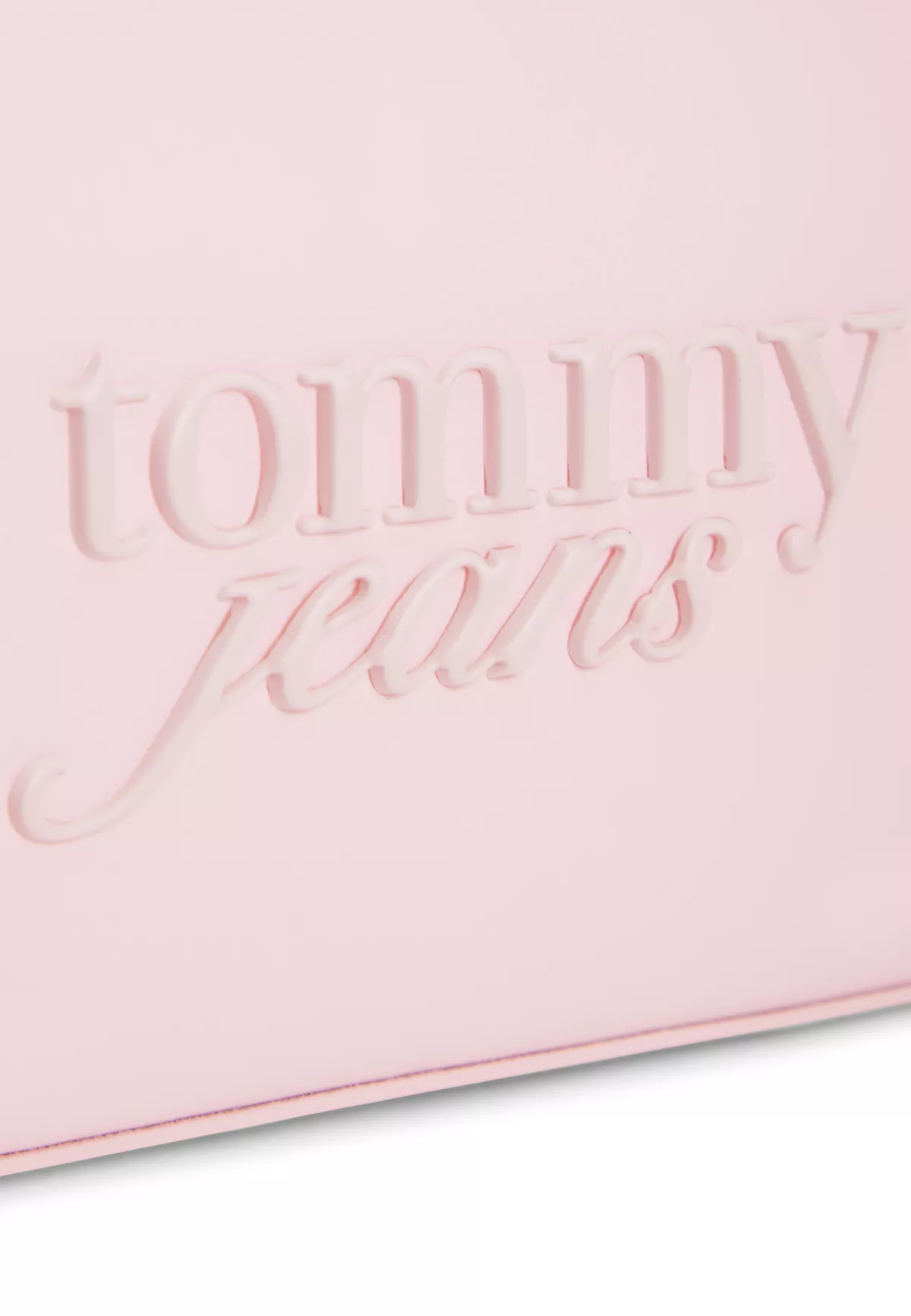 Tommy Hilfiger Tommy Hilfiger Kadın Logo Kabartmalı Ayarlanabilir Askılı Fermuarlı Pembe Omuz Çantası AW0AW18449-TOP