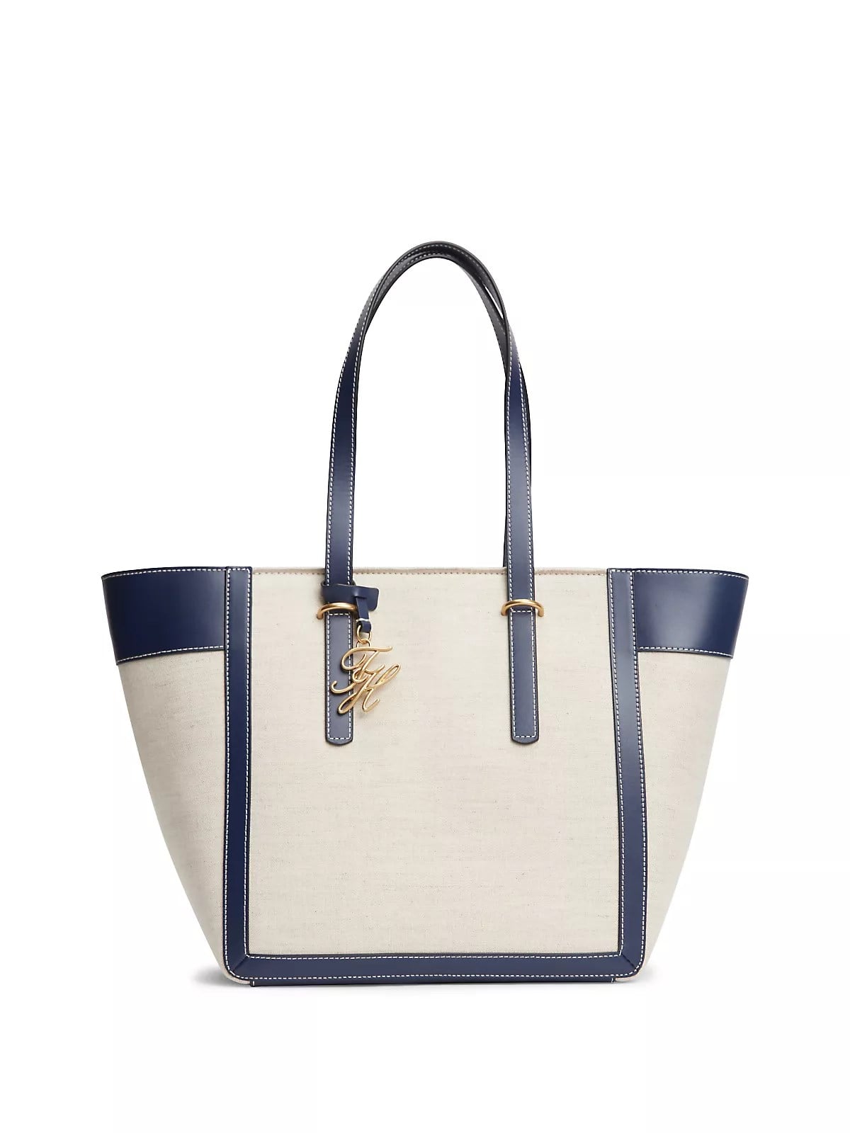 Tommy Hilfiger Tommy Hilfiger Kadın Metal Logo Fermuar Kapama Deri Kısa Kulp Lacivert Omuz Çantası AW0AW18829-DW6