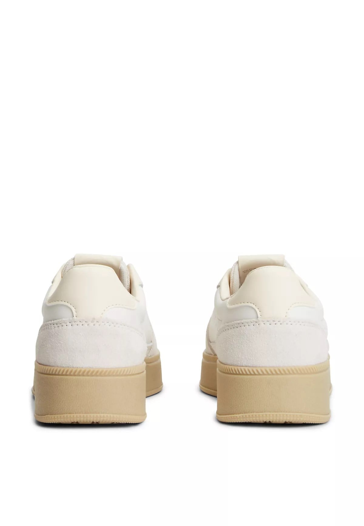 Tommy Hilfiger Tommy Hilfiger Kadın Monogram Logo Desenli Düşük Bilekli Rahat Taban Ekru Sneaker EN0EN03091-YBL