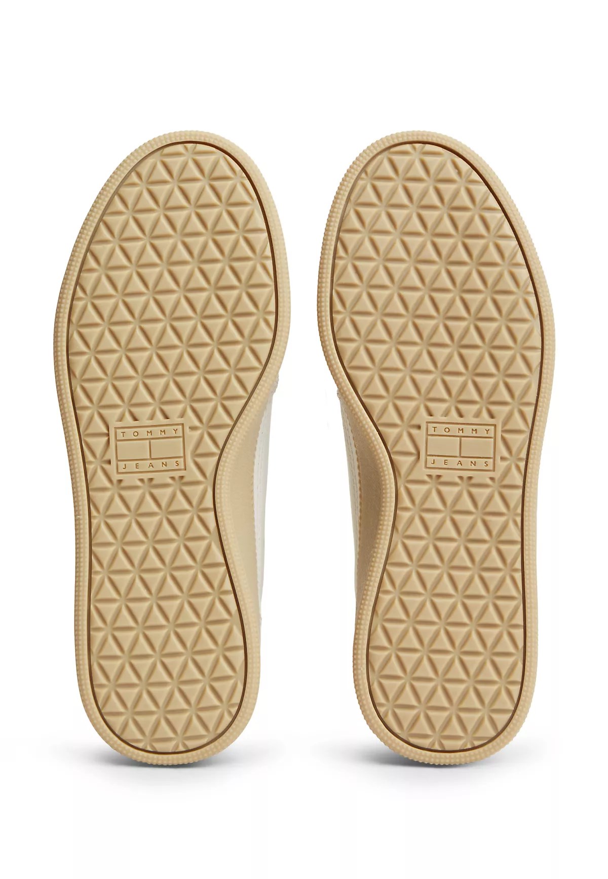 Tommy Hilfiger Tommy Hilfiger Kadın Monogram Logo Desenli Düşük Bilekli Rahat Taban Ekru Sneaker EN0EN03091-YBL