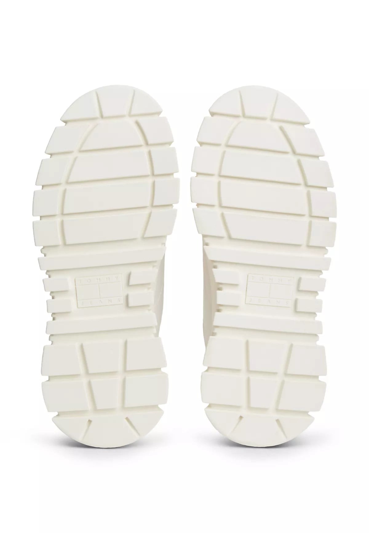 Tommy Hilfiger Tommy Hilfiger Kadın Platform Tabanlı Düşük Bilekli Desenli Ekru Sneaker EN0EN03070-YBI