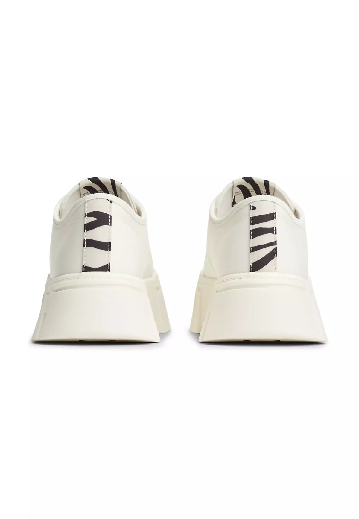 Tommy Hilfiger Tommy Hilfiger Kadın Platform Tabanlı Düşük Bilekli Desenli Ekru Sneaker EN0EN03070-YBI