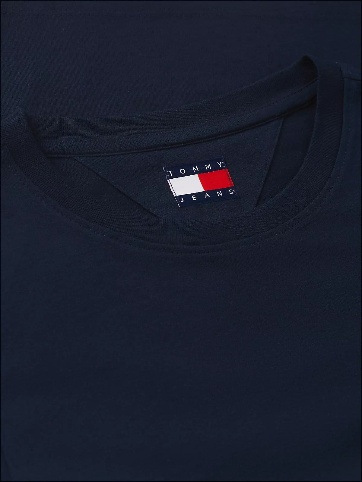 Tommy Hilfiger Tommy Hilfiger Kadın Slim Fit Yuvarlak Yakalı Pamuklu Logo İmzalı Kısa Kollu Lacivert T-Shirt DW0DW23479-C1G