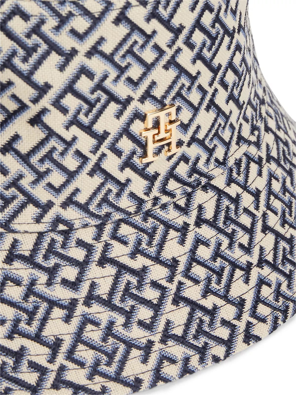 Tommy Hilfiger Tommy Hilfiger Kadın TH Monogram Logolu Mavi Şapka AW0AW18868-DW6