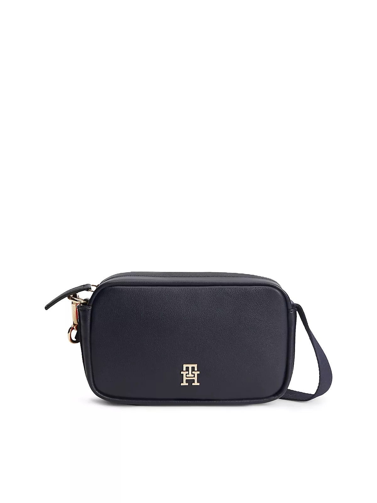 Tommy Hilfiger Tommy Hilfiger Kadın TH Monogram Logolu Çapraz Askılı Lacivert Omuz Çantası AW0AW18741-DW6