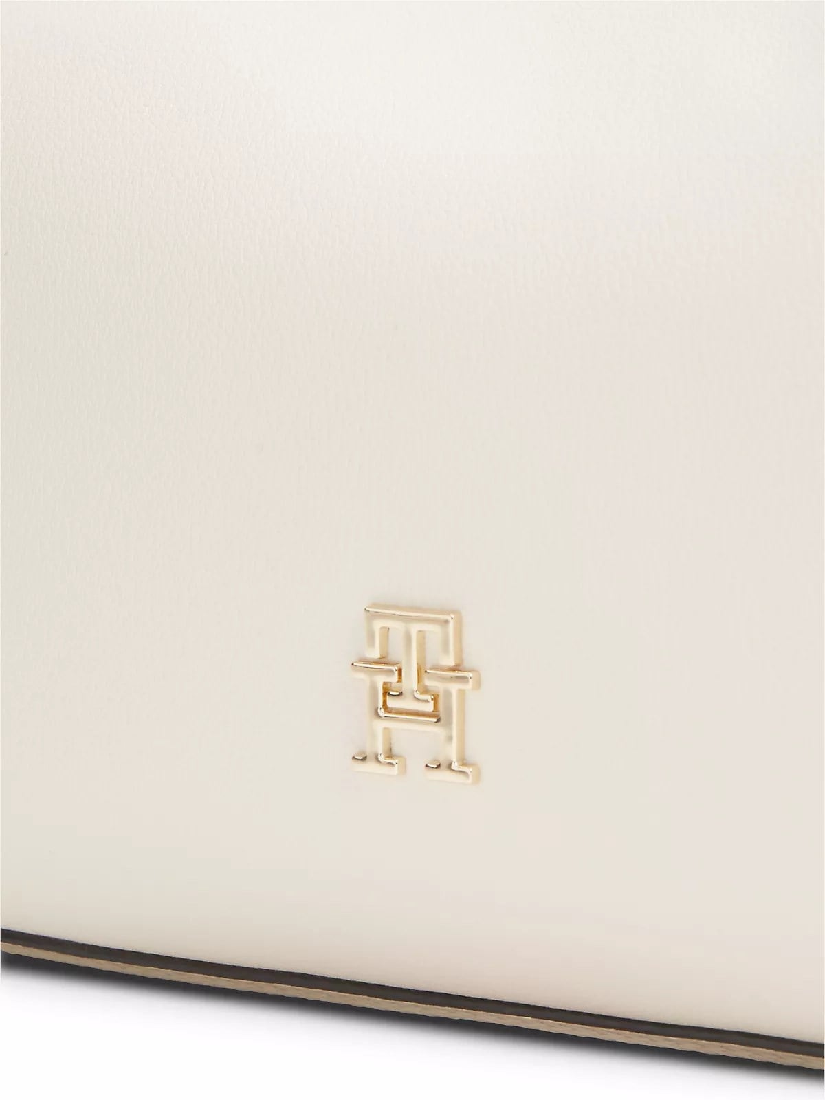 Tommy Hilfiger Tommy Hilfiger Kadın TH Monogram Logolu Uzun Askılı Krem Omuz Çantası AW0AW18743-AEO