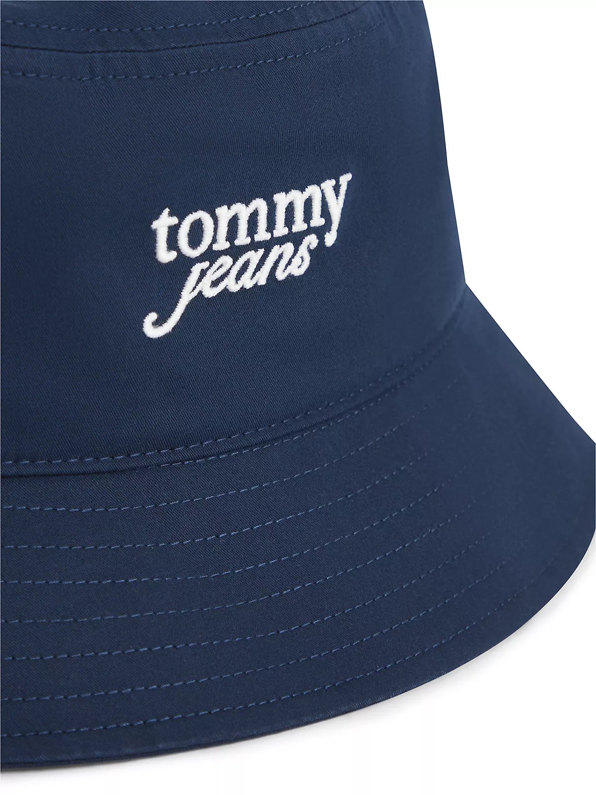 Tommy Hilfiger Tommy Hilfiger Kadın Tommy Jeans Markalı Pamuklu Kova Kesim Lacivert Şapka AW0AW18870-C1G
