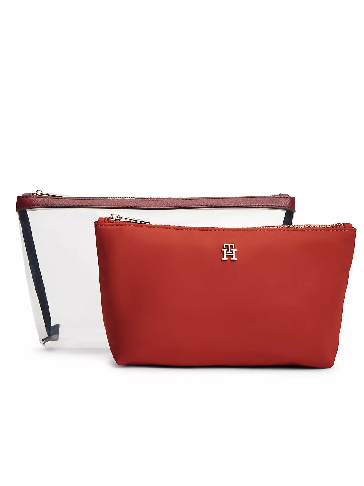 Tommy Hilfiger Tommy Hilfiger Kadın Yıkama Torbalı Fermuarlı TH Monogram Logolu Turuncu Omuz Çantası AW0AW18709-SN2
