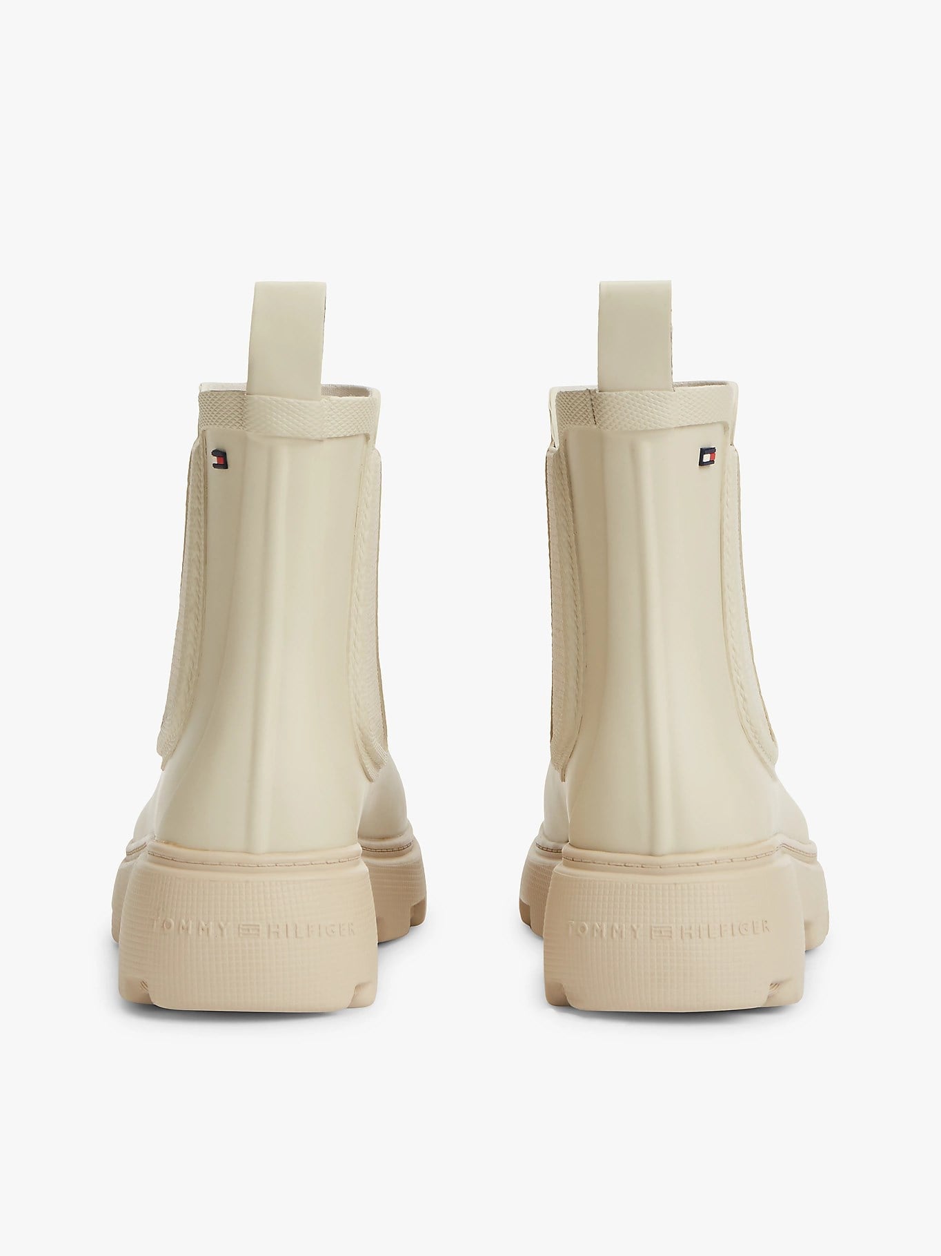 Tommy Hilfiger Tommy Hilfiger Kadın Yüksek Taban Elastik Bilek Tasarımlı Yüksek Taban Bej Bot & Bootie FW0FW09387-ACI