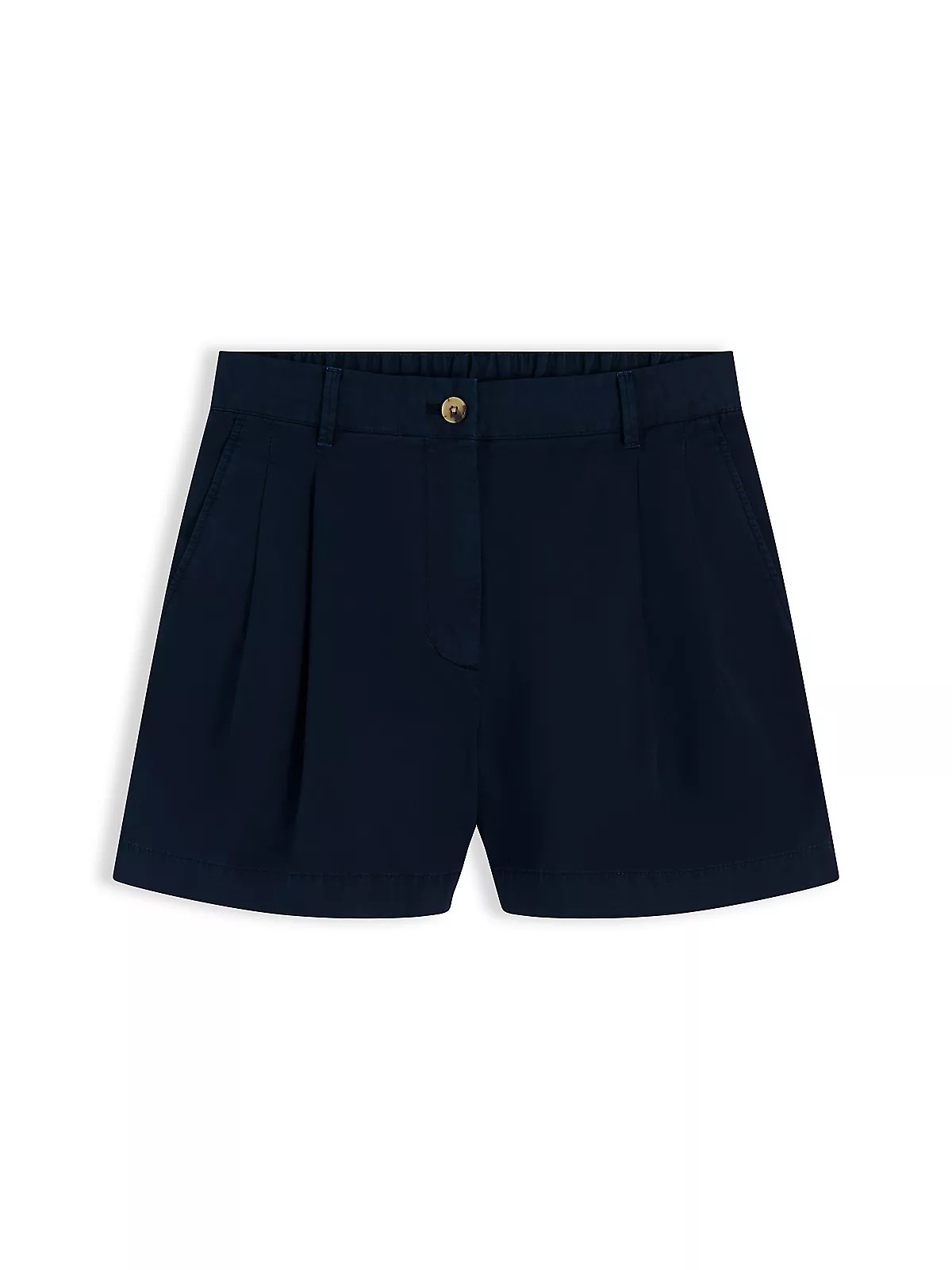 Tommy Hilfiger Tommy Hilfiger Kadın Yüksek Bel Kısa Boy Düğme Kapama Lacivert Şort WW0WW50087-C1G