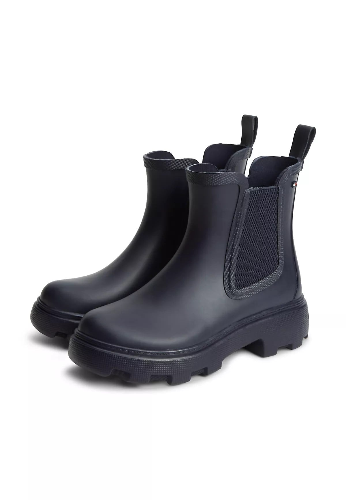 Tommy Hilfiger Tommy Hilfiger Kadın Yüksek Taban Elastik Bilek Tasarımlı Yüksek Taban Lacivert Bot & Bootie FW0FW09387-DW6