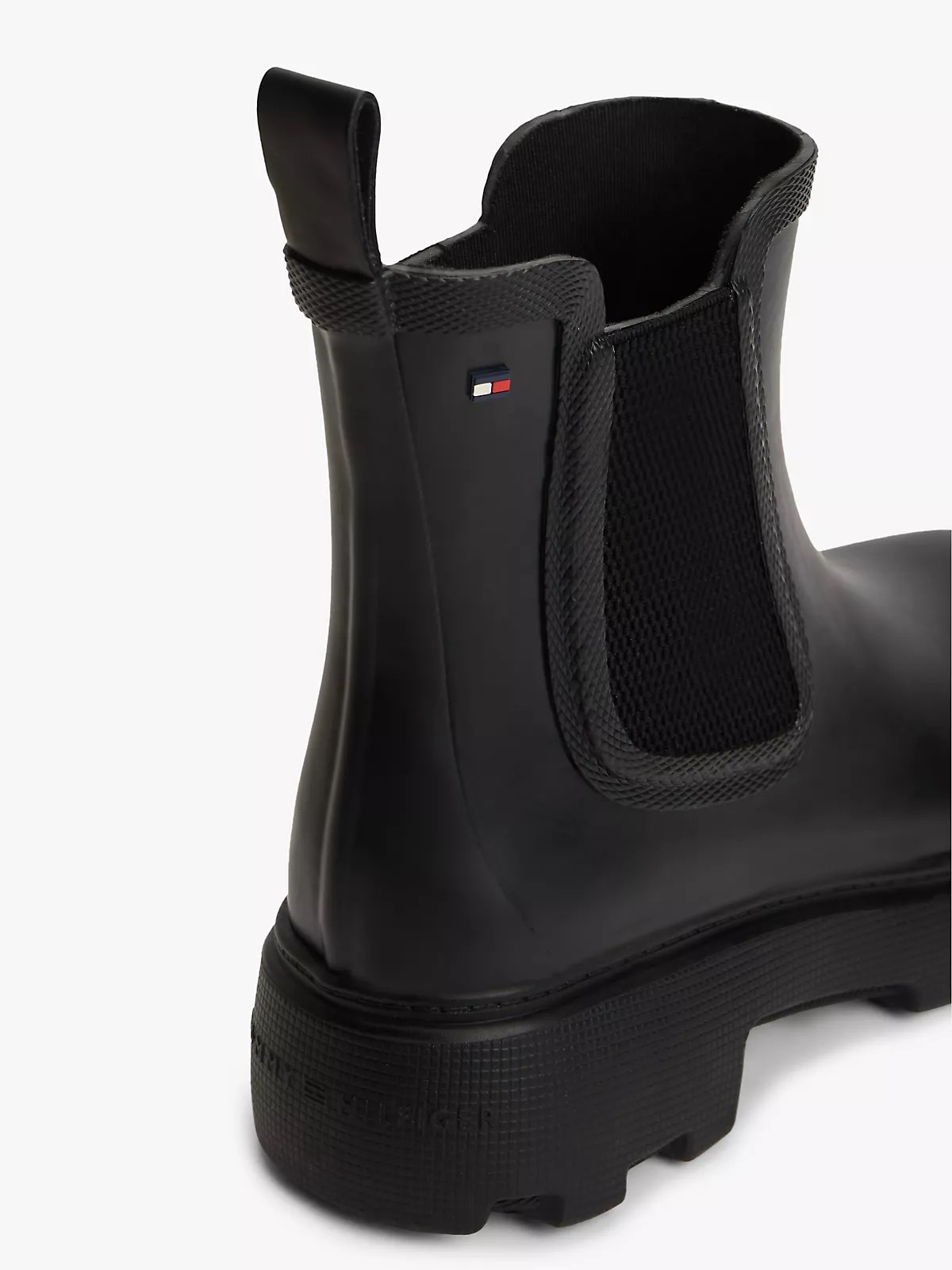 Tommy Hilfiger Tommy Hilfiger Kadın Yüksek Taban Elastik Bilek Tasarımlı Yüksek Taban Siyah Bot & Bootie FW0FW09387-BDS