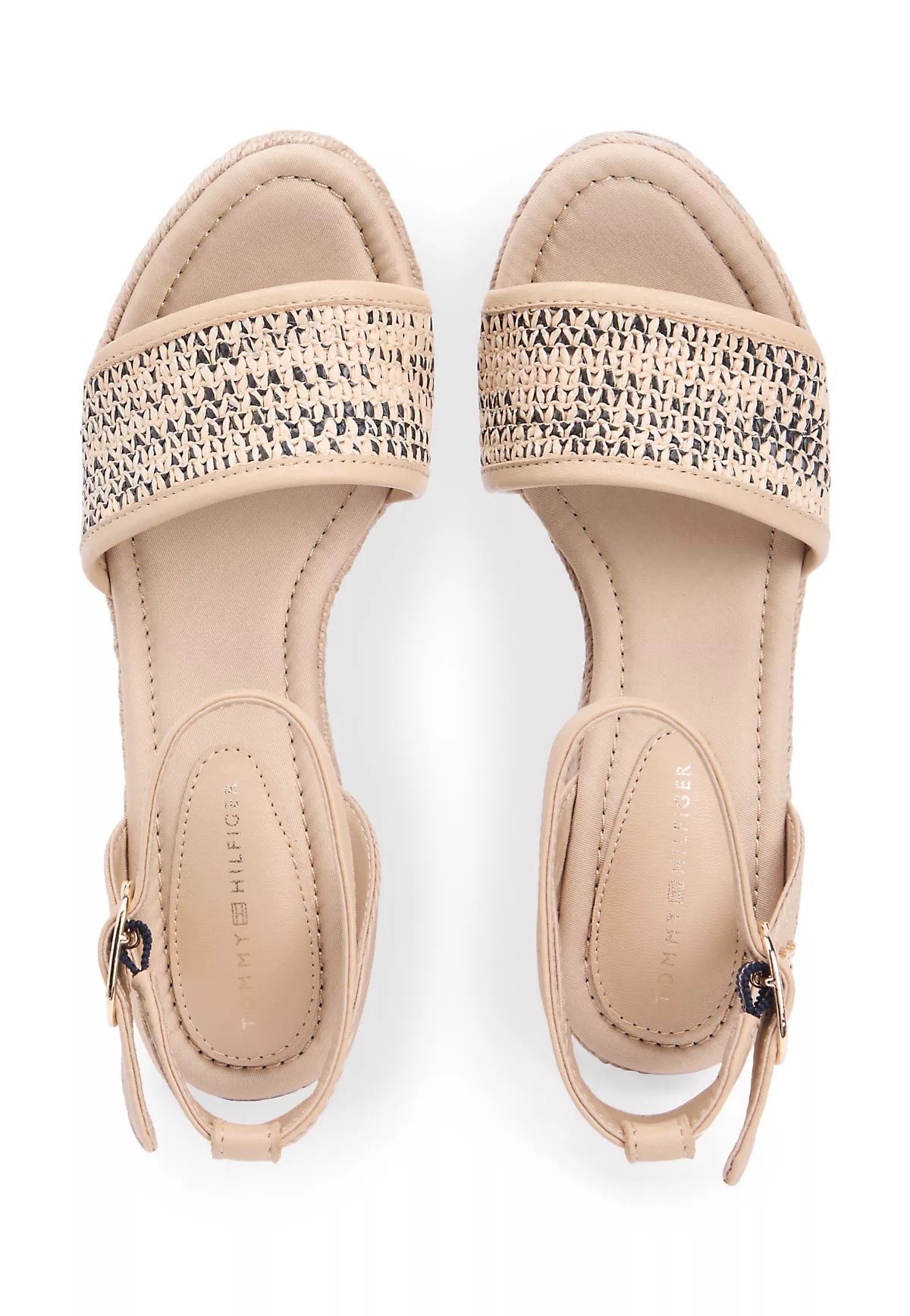 Tommy Hilfiger Tommy Hilfiger Kadın Yüksek Platform Tabanlı Açık Burunlu Bej Sandalet FW0FW09471-0F5