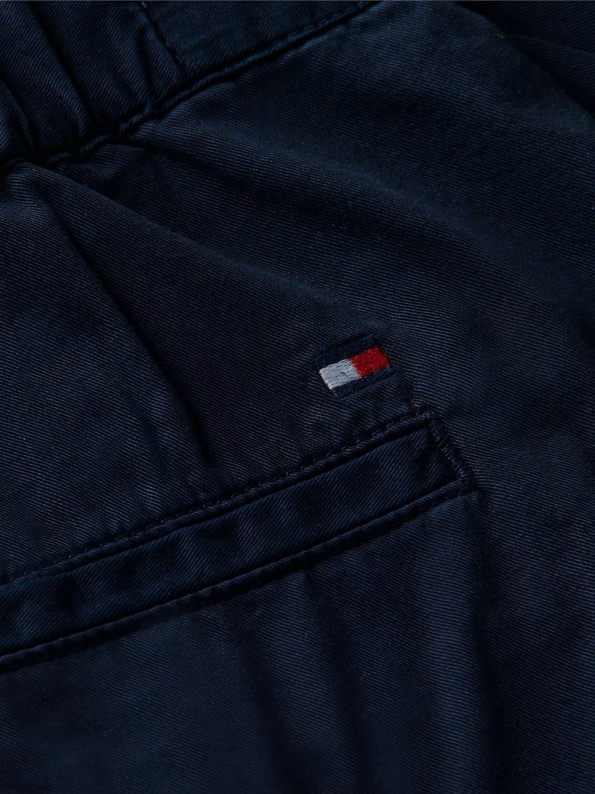 Tommy Hilfiger Tommy Hilfiger Kadın Yüksek Bel Kısa Boy Düğme Kapama Lacivert Şort WW0WW50087-C1G