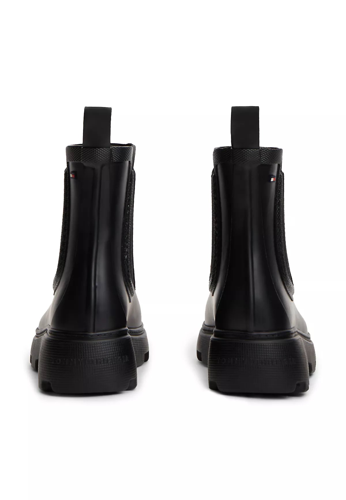 Tommy Hilfiger Tommy Hilfiger Kadın Yüksek Taban Elastik Bilek Tasarımlı Yüksek Taban Siyah Bot & Bootie FW0FW09387-BDS
