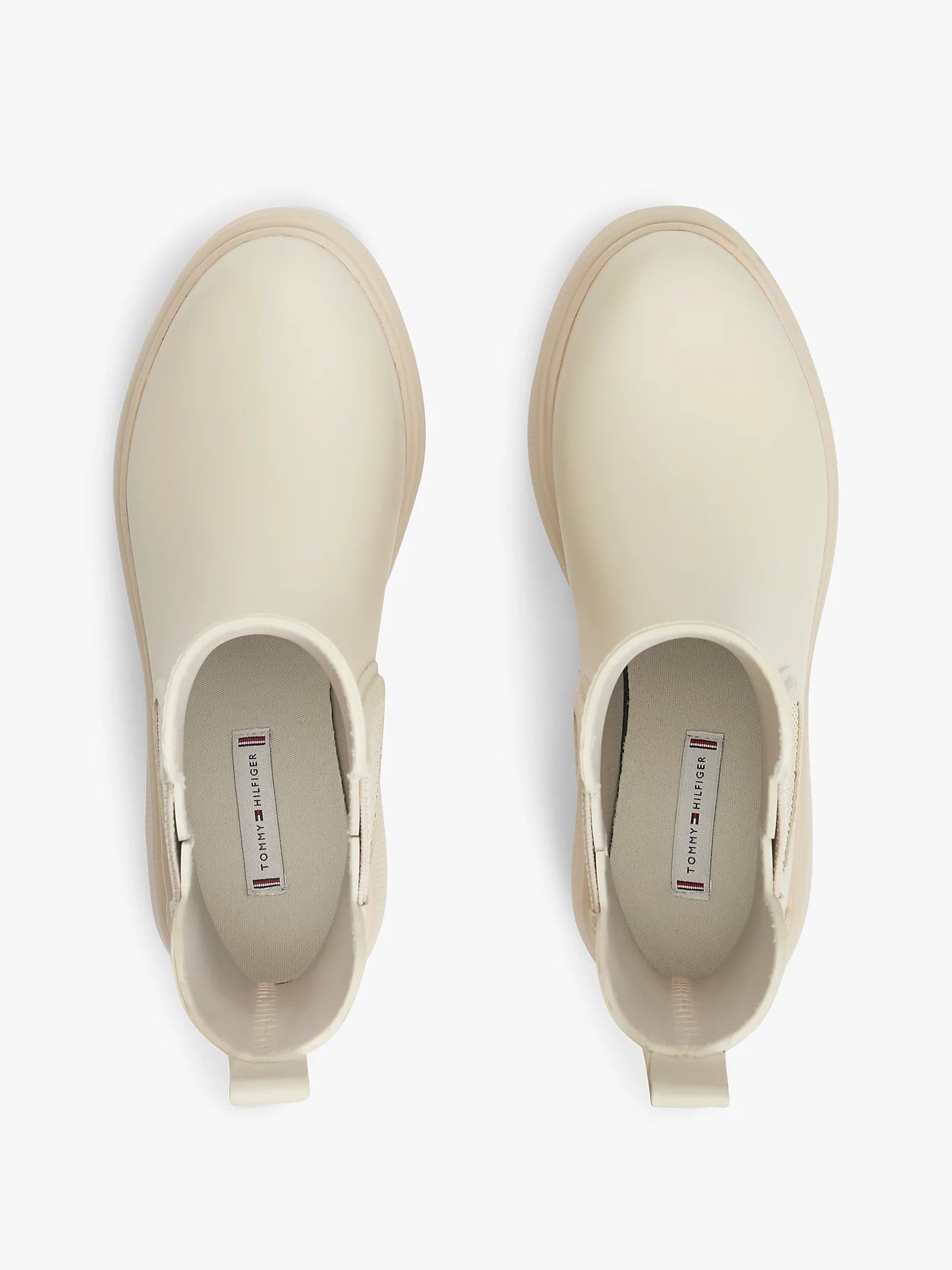 Tommy Hilfiger Tommy Hilfiger Kadın Yüksek Taban Elastik Bilek Tasarımlı Yüksek Taban Bej Bot & Bootie FW0FW09387-ACI