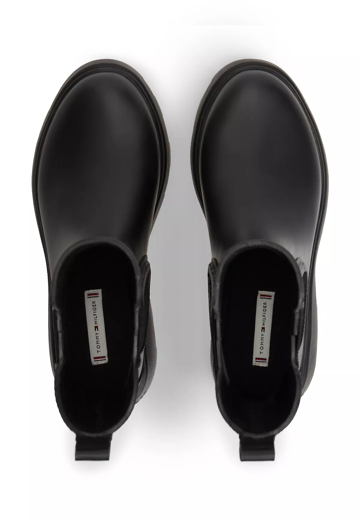 Tommy Hilfiger Tommy Hilfiger Kadın Yüksek Taban Elastik Bilek Tasarımlı Yüksek Taban Siyah Bot & Bootie FW0FW09387-BDS