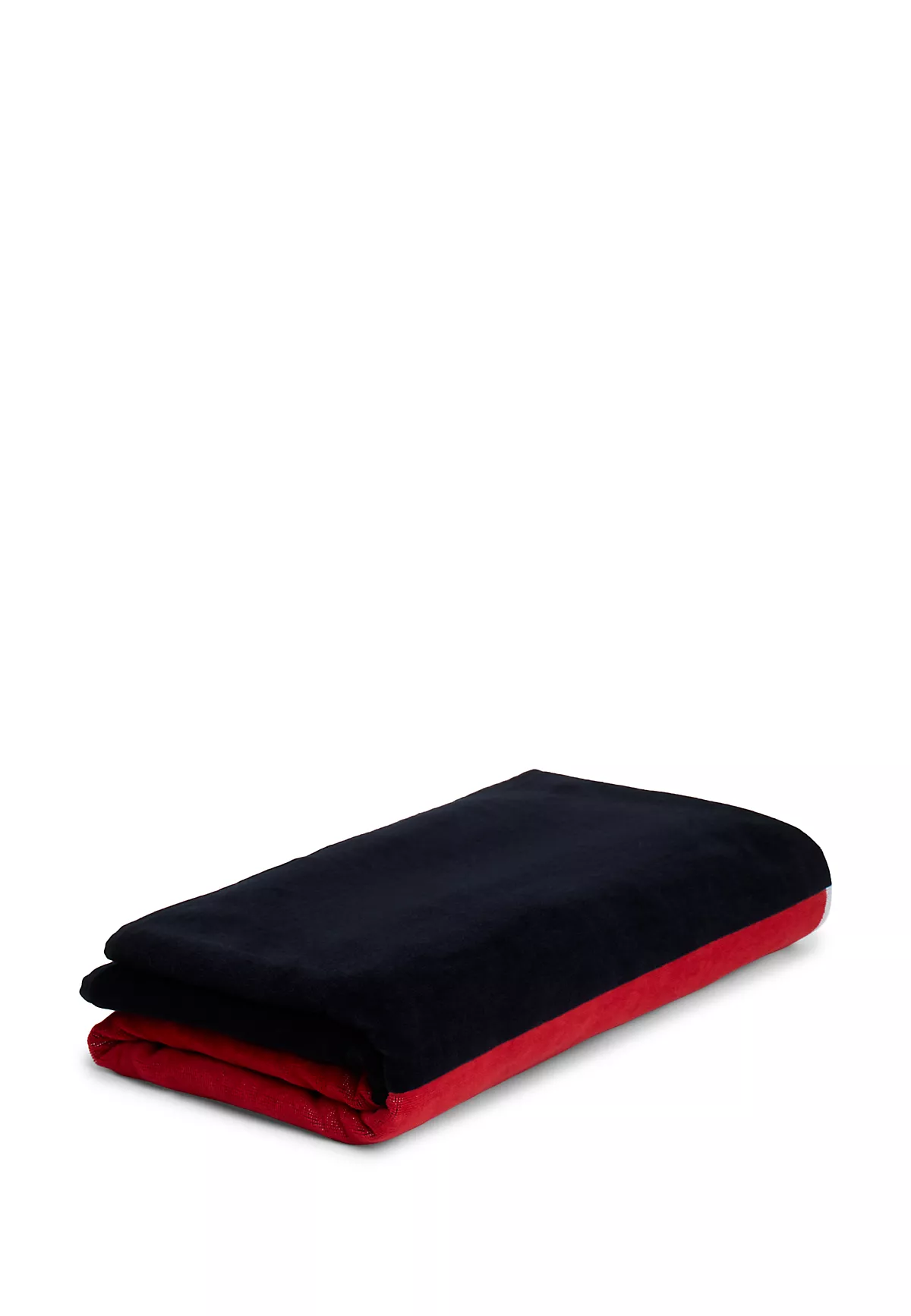 Tommy Hilfiger Tommy Hilfiger Unısex Kare Desenli Dokuma Kumaş Pamuklu Lacivert Havlu UU0UU00114-DW5