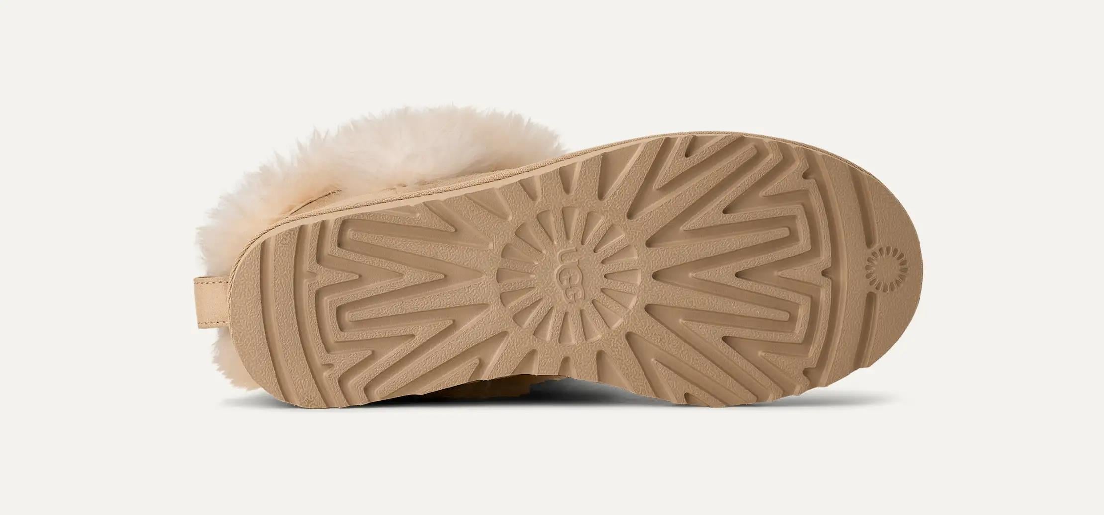 UGG UGG Kadın Esnek ve Rahat Tabanlı %100 Deri Bej Bot & Bootie 1173832-SANDCASTLE