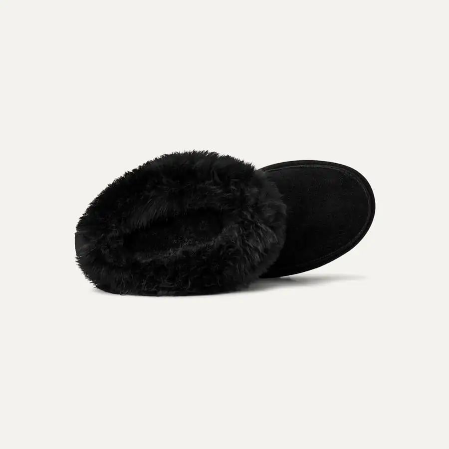 UGG UGG Kadın Esnek ve Rahat Tabanlı %100 Deri Siyah Bot & Bootie 1173832-BLACK