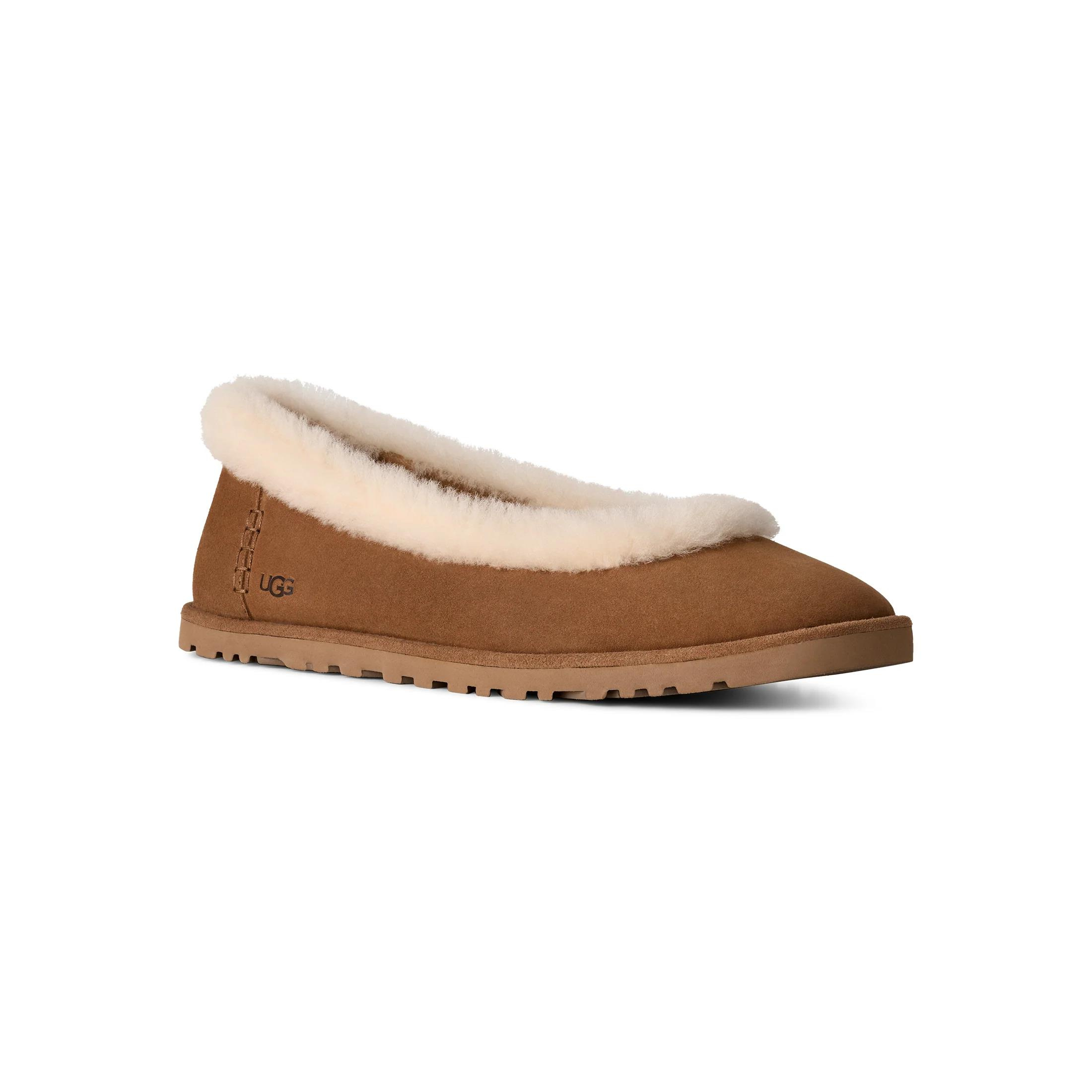 UGG UGG Kadın Koyun Derisi Çorap Astarı EVA Dıış Taban Taba Bot & Bootie 1178111-CHESTNUT